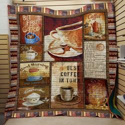 But First Coffee Quilt and Home Decor