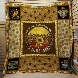 But Im A Sunflower Quilt Blanket  Quilt and Home Decor