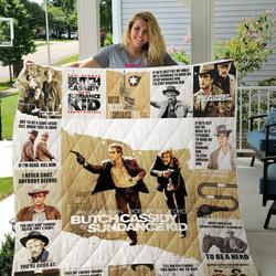 Butch Cassidy And The Sundance Kid Quilt Blanket Ver17 and Home Decor