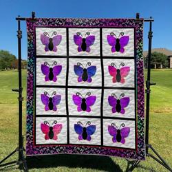 Butterflies 2 DHCCNA0909 Quilt Blanket and Home Decor