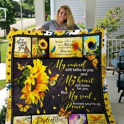 Butterflies In Heaven Quilt Blanket and Home Decor