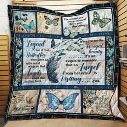 Butterfly Angel From Heaven Quilt Blanket ABC07113270 and Home Decor