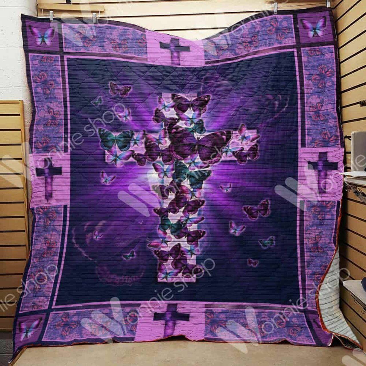 Butterfly Cross Ee Quilt Inkpsx and Home Decor