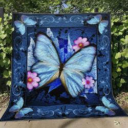 Butterfly D010705 Quilt Blanket and Home Decor