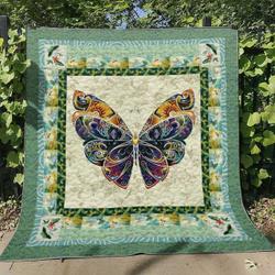 Butterfly D010709 Quilt Blanket and Home Decor