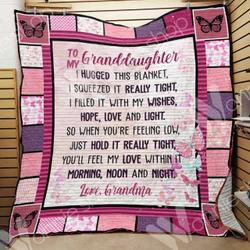 Butterfly Granaughter Quilt Zkq and Home Decor