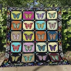 Butterfly Hm150702 Quilt Blanket and Home Decor