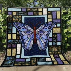Butterfly Hm150703 Quilt Blanket and Home Decor
