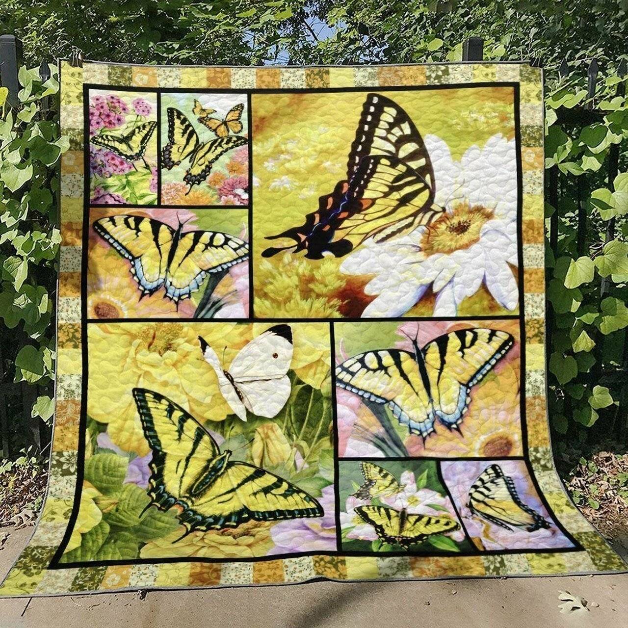 Butterfly Hur Quilt Cysirg and Home Decor