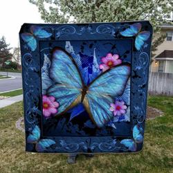 Butterfly HVT080805 Quilt Blanket Sleepy and Home Decor