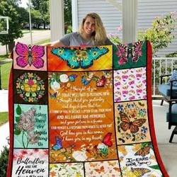 Butterfly I Thought Of You Quilt Blanket ABC07113509 and Home Decor