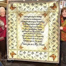 Butterfly I Thought Of You Today Blanket Th0807 Quilt and Home Decor