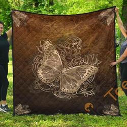 Butterfly Mandala Blanket TH0509 Quilt and Home Decor