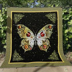 Butterfly Ml160705 Quilt Blanket and Home Decor