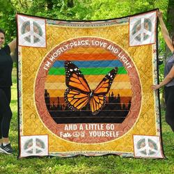 Butterfly Peace Premium Blanket Th0509 Quilt and Home Decor