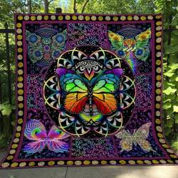 Butterfly Quilt Blanket ABC07112358 and Home Decor