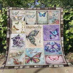 Butterfly Quilt Blanket ABC07112952 and Home Decor