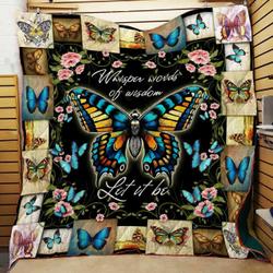 Butterfly Quilt Blanket ABC07114118 and Home Decor