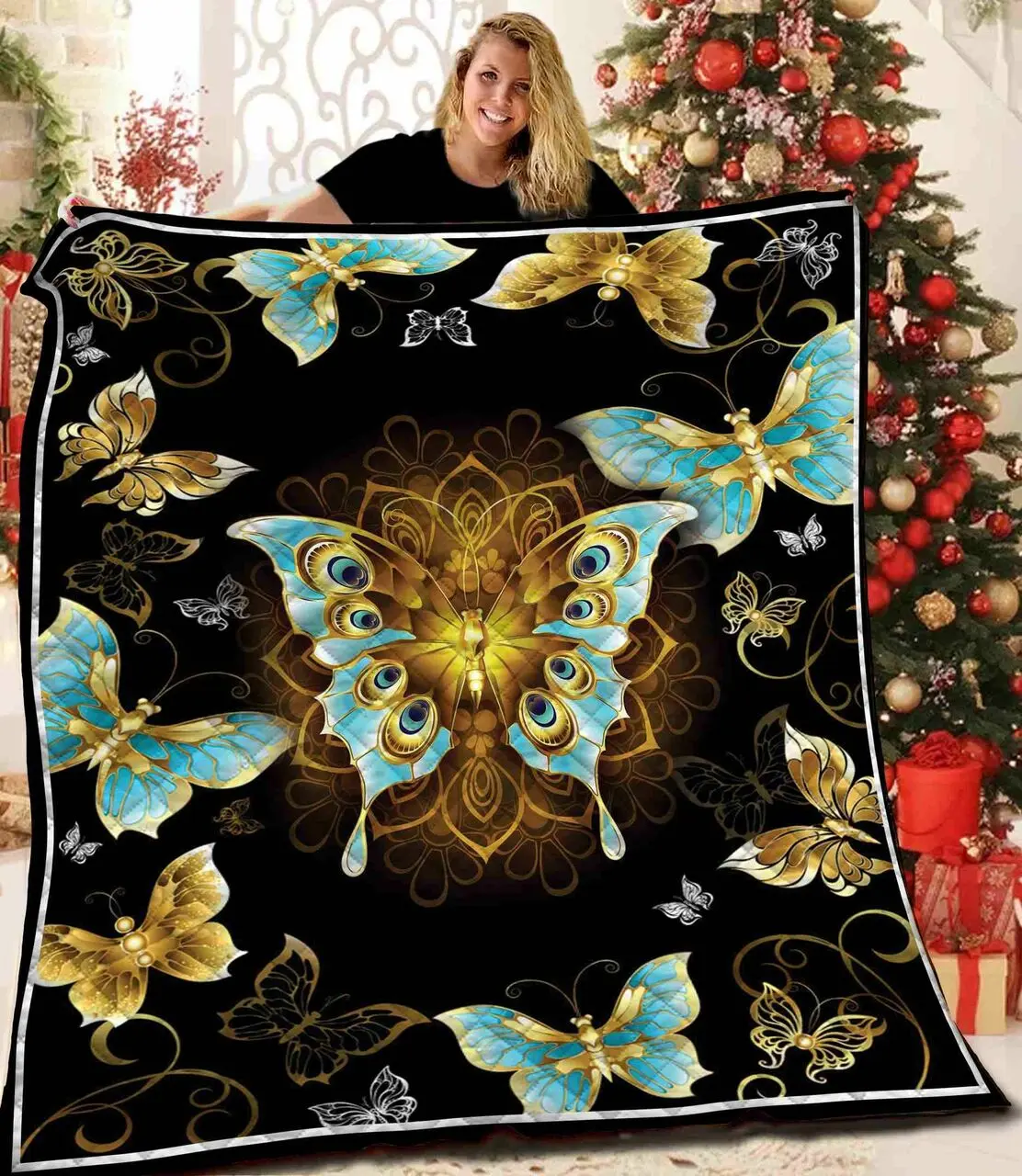 Butterfly Quilt Blanket BBB121213MH and Home Decor