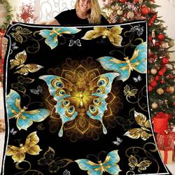 Butterfly Quilt Blanket BBB121213MH and Home Decor