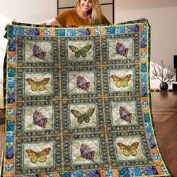 Butterfly Quilt Blanket C9B280337HD and Home Decor