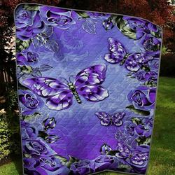 Butterfly Quilt Blanket and Home Decor