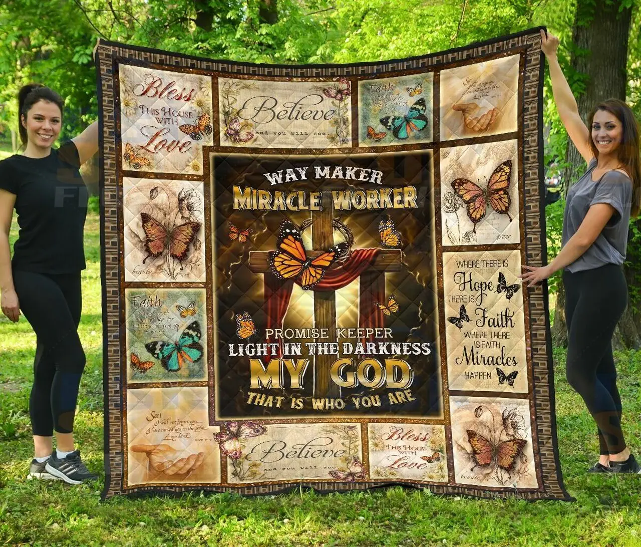 Butterfly - Quilt My God Id1-B and Home Decor