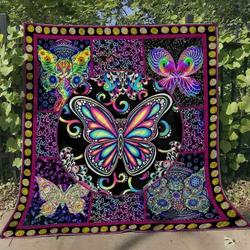 Butterfly Ver8 Blanket Th1507 Quilt and Home Decor