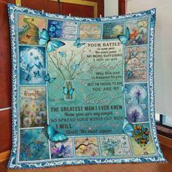 Butterfly You Are My Husband The Greatest Man I Ever Knew Quilt Blanket Great Customized Blanket Gifts For Birthday Christmas Thanksgiving and Home Decor
