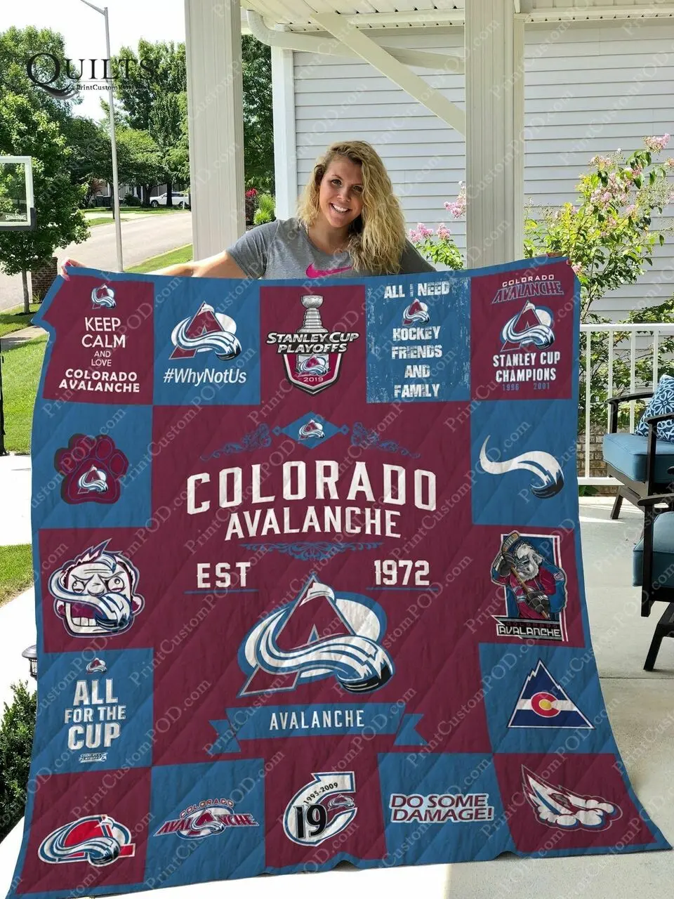 Ca Quilt Blanket Ver 17 and Home Decor
