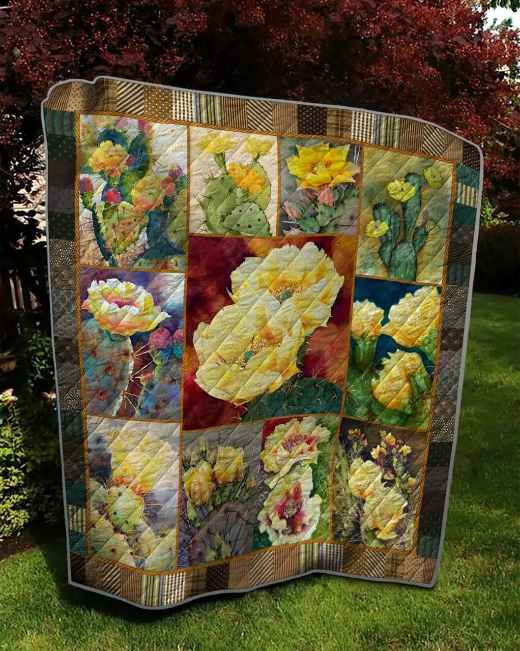 Cactus 1 Quilt and Home Decor