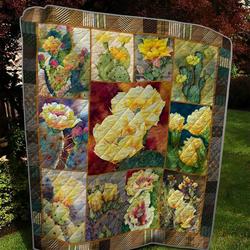Cactus 1 Quilt and Home Decor