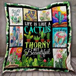 Cactus Cl18100133Mdq Quilt Blanket and Home Decor