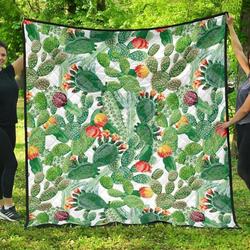 Cactus Design Pattern Copy DHCDHC DT1910 Quilt Blanket and Home Decor