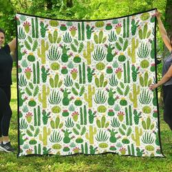 Cactus Pattern DHCDHC DT1910 Quilt Blanket and Home Decor