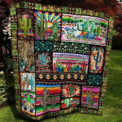 Cactus Quilt Blanket BBB030855MH and Home Decor