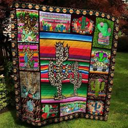 Cactus Quilt Blanket BBB030856MH and Home Decor