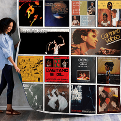 Caetano Veloso Live Albums Quilt Blanket Ver 14 and Home Decor