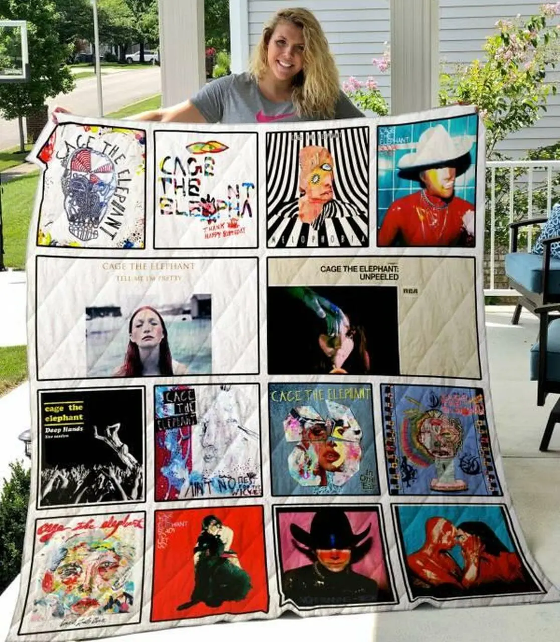 Cage The Elephant Quilt Blanket M100609 Quilt and Home Decor