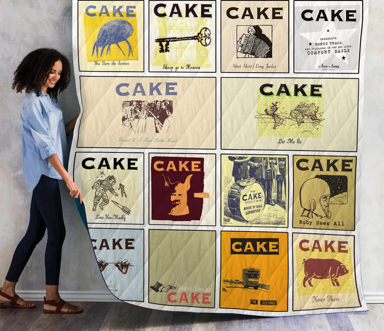 Cake Singles Quilt Blanket Ver 14 and Home Decor