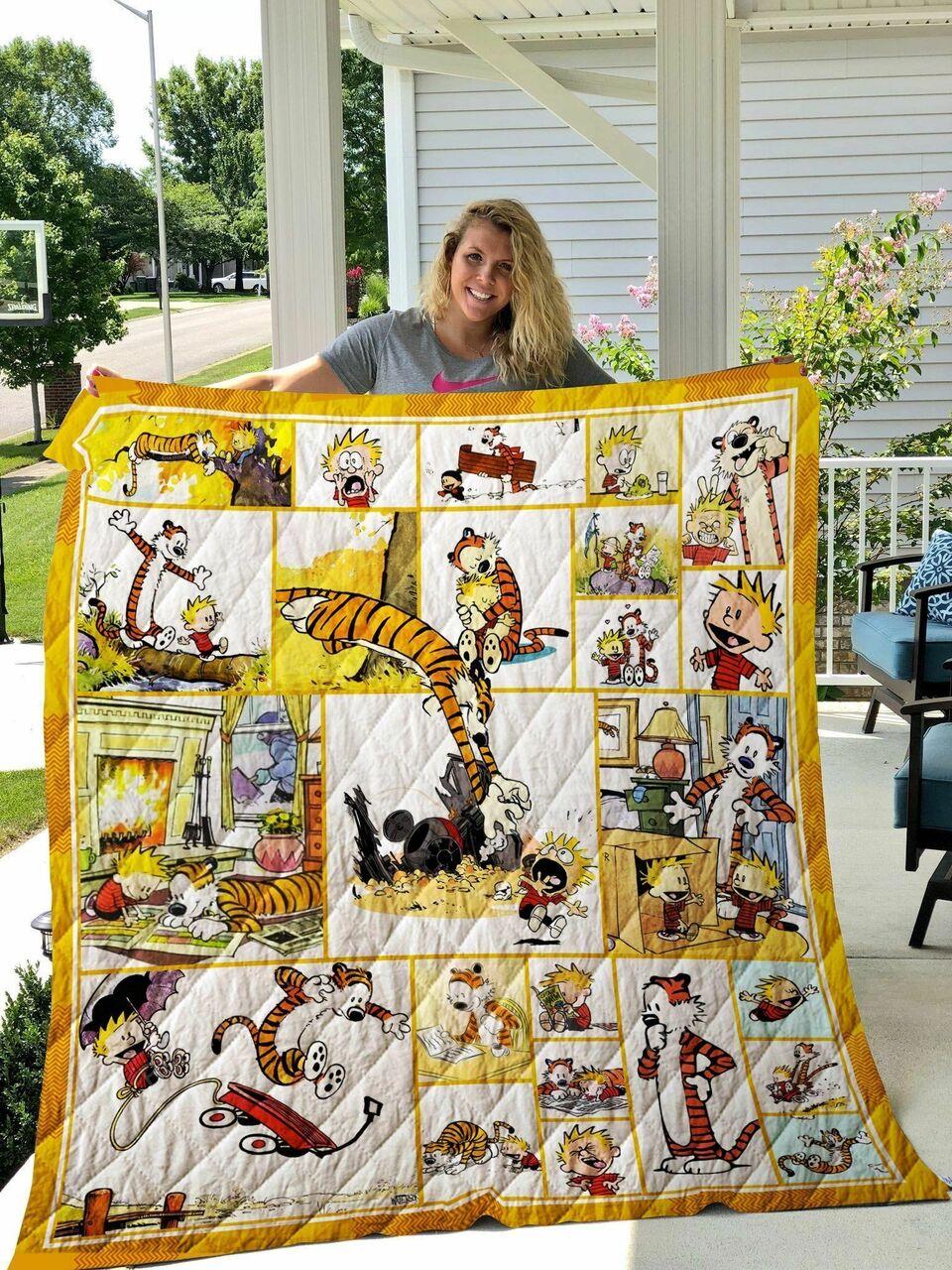 Calvin & Hobbes Quilt Blanket and Home Decor