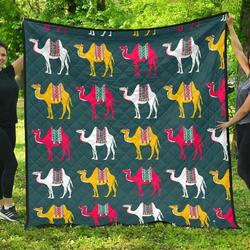 Camel Pattern DHCDHC DT1910 Quilt Blanket and Home Decor