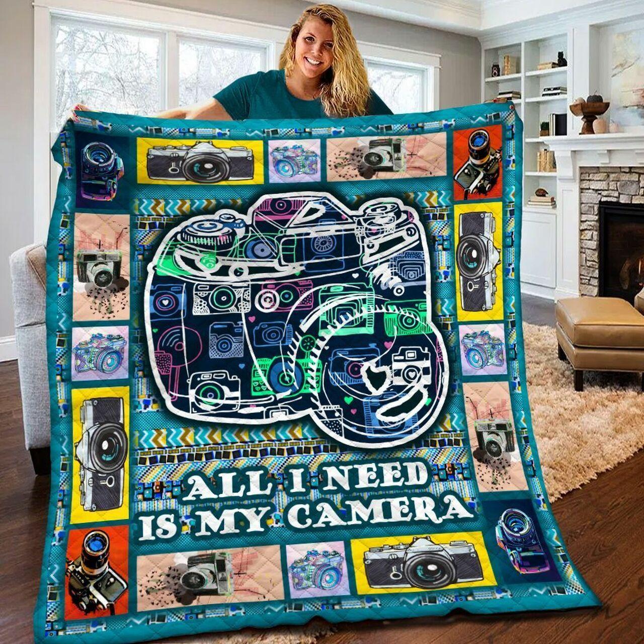 Camera Quilt Blanket BBB060513SM and Home Decor