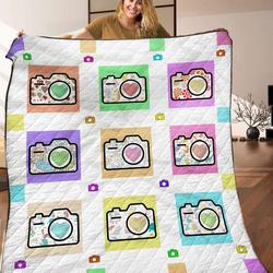 Camera Quilt Blanket C9B140307TH and Home Decor