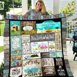 Camper Clm2011188 Quilt Blanket and Home Decor