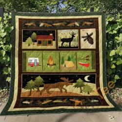 Camping 1 Blanket TH0207 Quilt and Home Decor