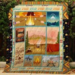 Camping 3D Customized Quilt Fiv V54 and Home Decor