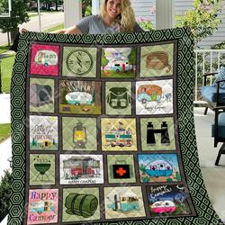 Camping 3D Customized Quilt JKL92073 DERQUA2407 and Home Decor