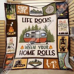 Camping 3D Customized Quilt V5 and Home Decor