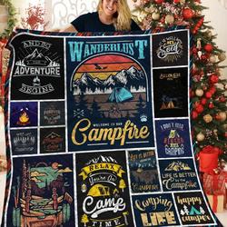 Camping A1 3D Customized Quilt and Home Decor
